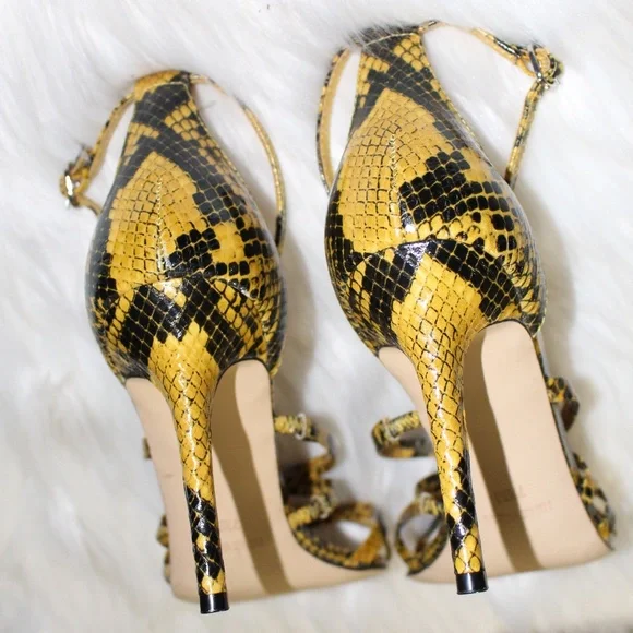 Nine West, Snakeskin print Strappy Heels - Picture 7 of 12